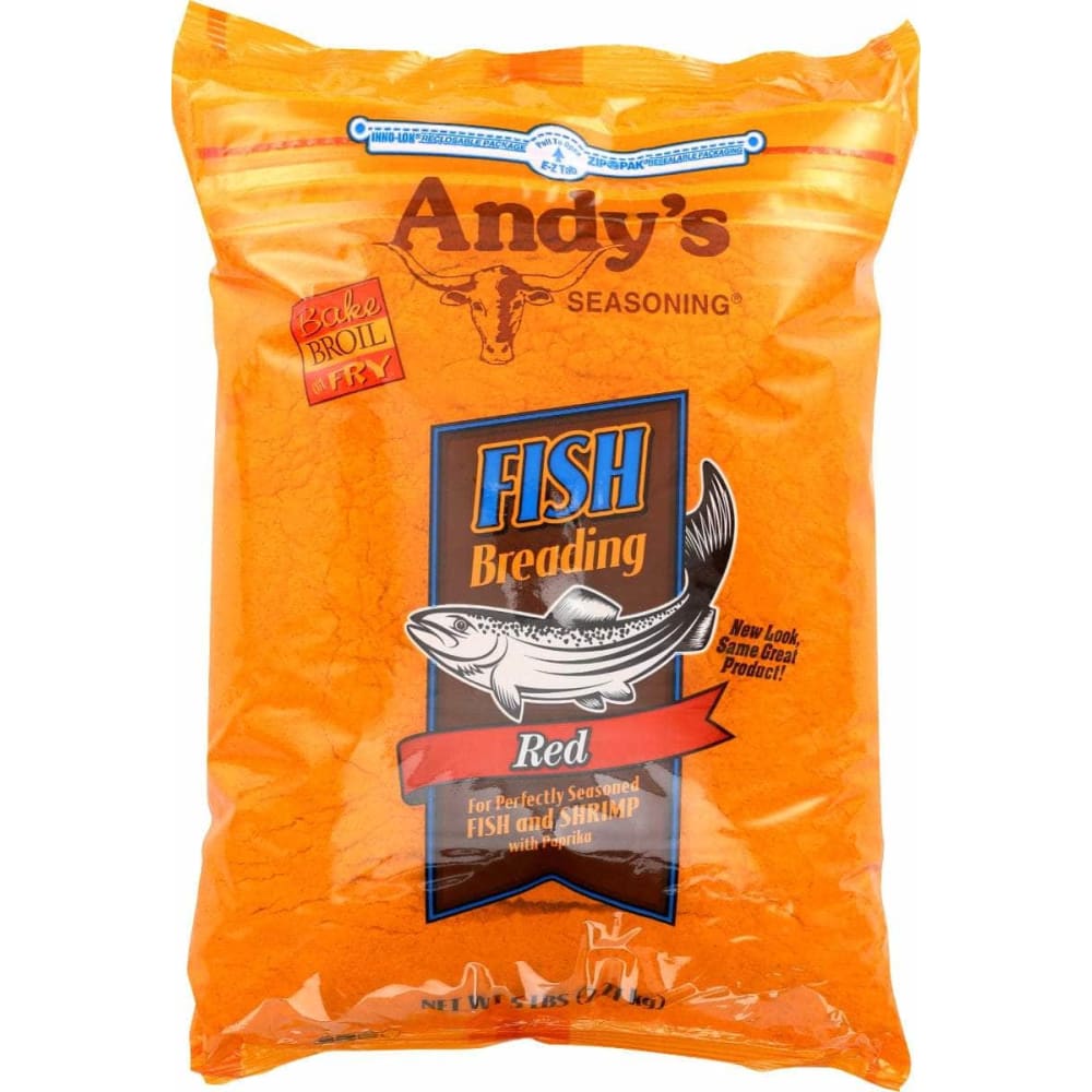 ANDY'S SEASONING ANDYS SEASONING Breading Fish Red, 5 lb