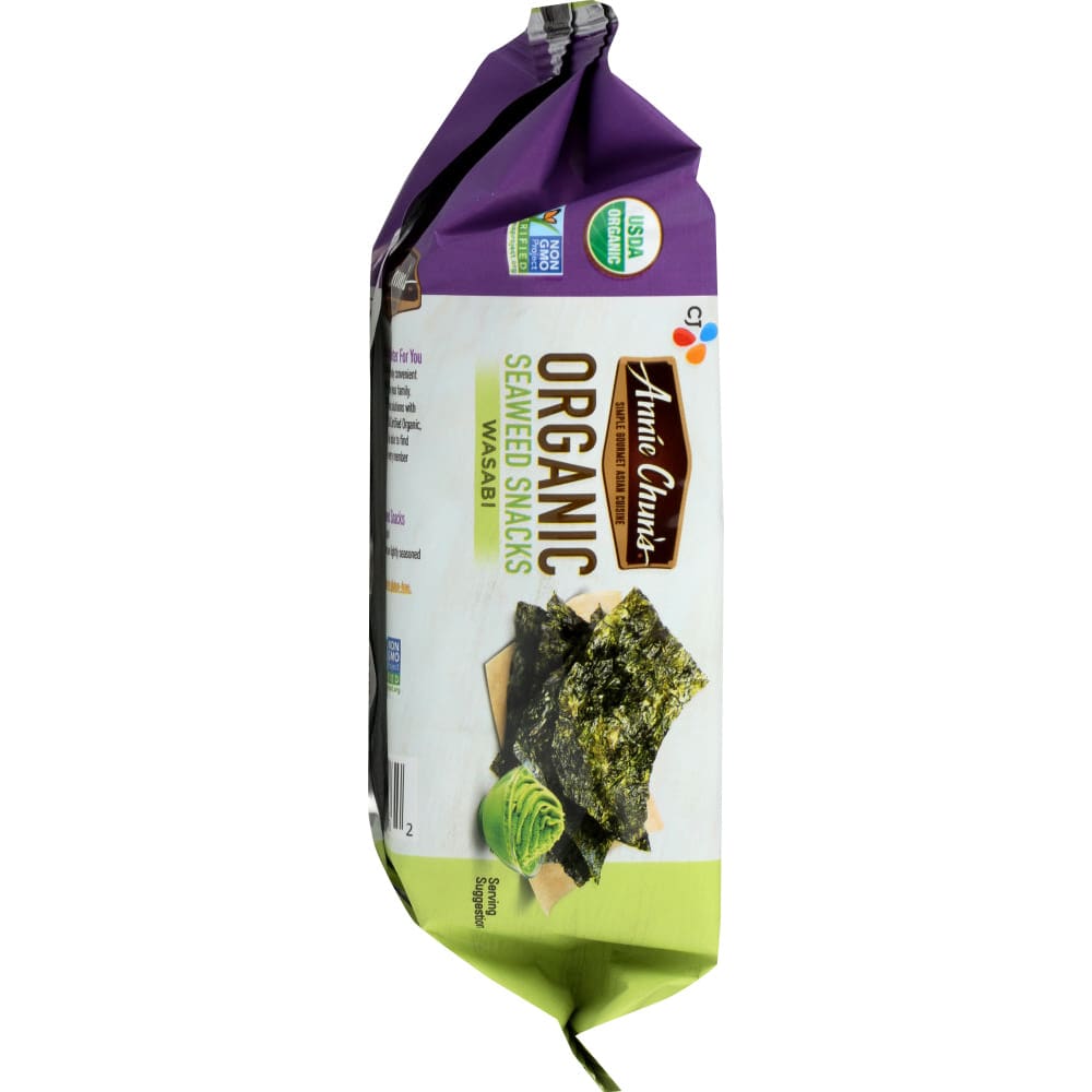 ANNIE CHUNS: Seaweed Snack Wasabi Mini 0.16 oz - Grocery > Snacks > Nuts > Seaweed Dried - ANNIE CHUNS