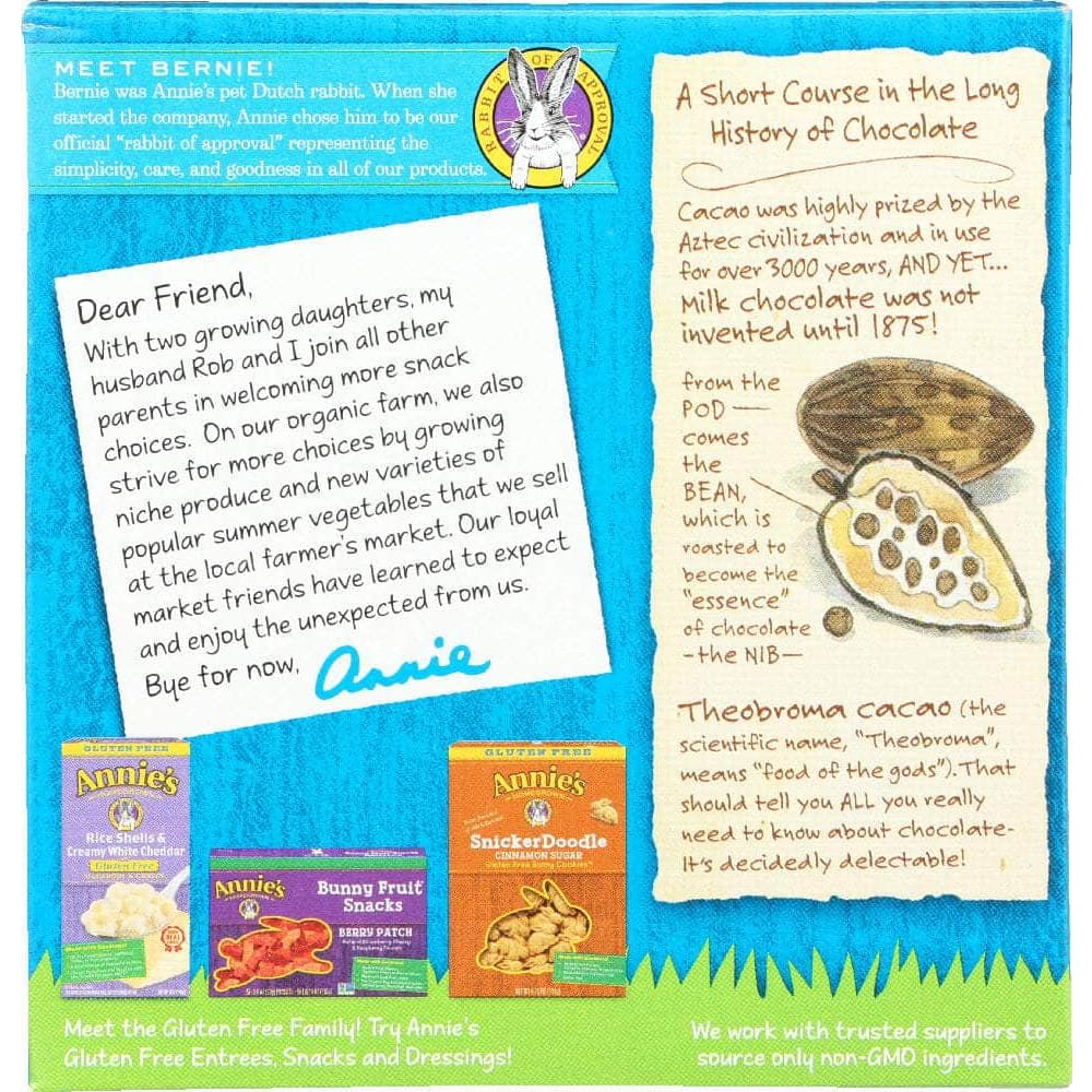 ANNIES Annie'S Homegrown Chewy Gluten Free Granola Bars Double Chocolate Chip 5 Bars, 4.9 Oz