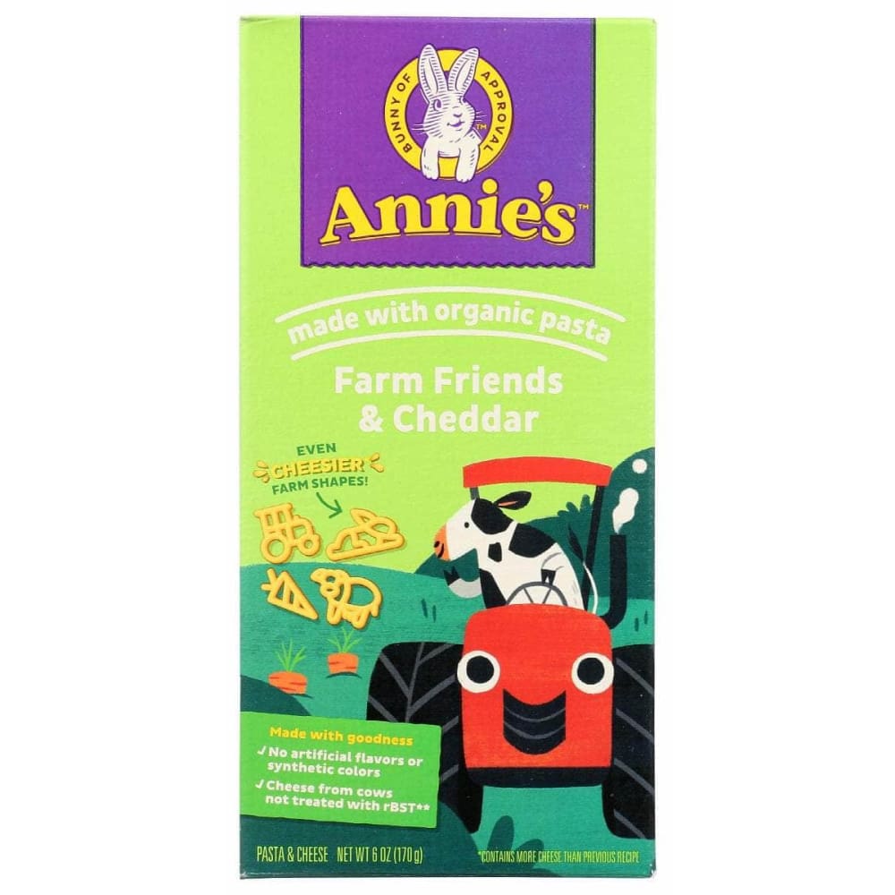 ANNIES HOMEGROWN ANNIES HOMEGROWN Farm Friends & Cheddar Mac & Cheese, 6 oz