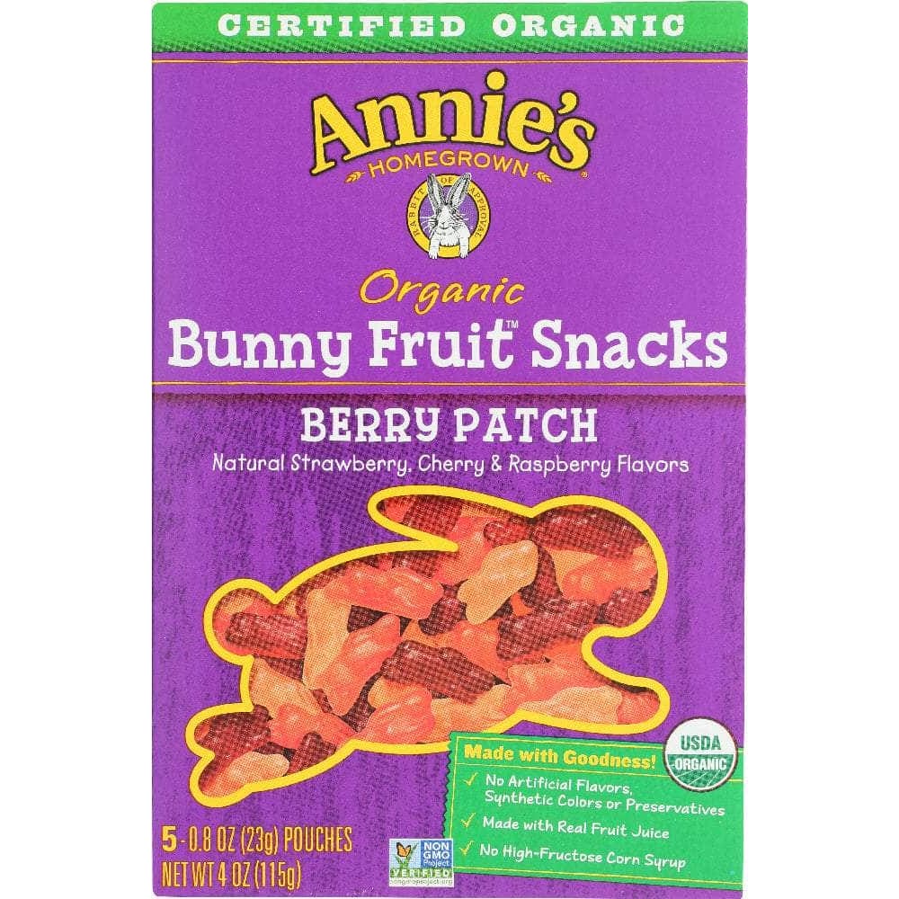 Annies Annie's Homegrown Organic Bunny Fruit Snacks Berry Patch, 4 oz