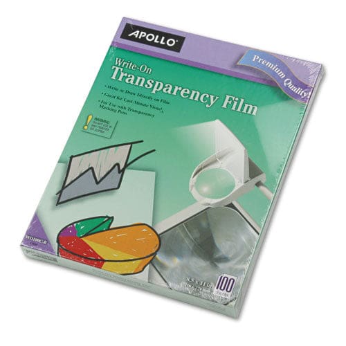 Apollo Write-on Transparency Film 8.5 X 11 100/box - Technology - Apollo®