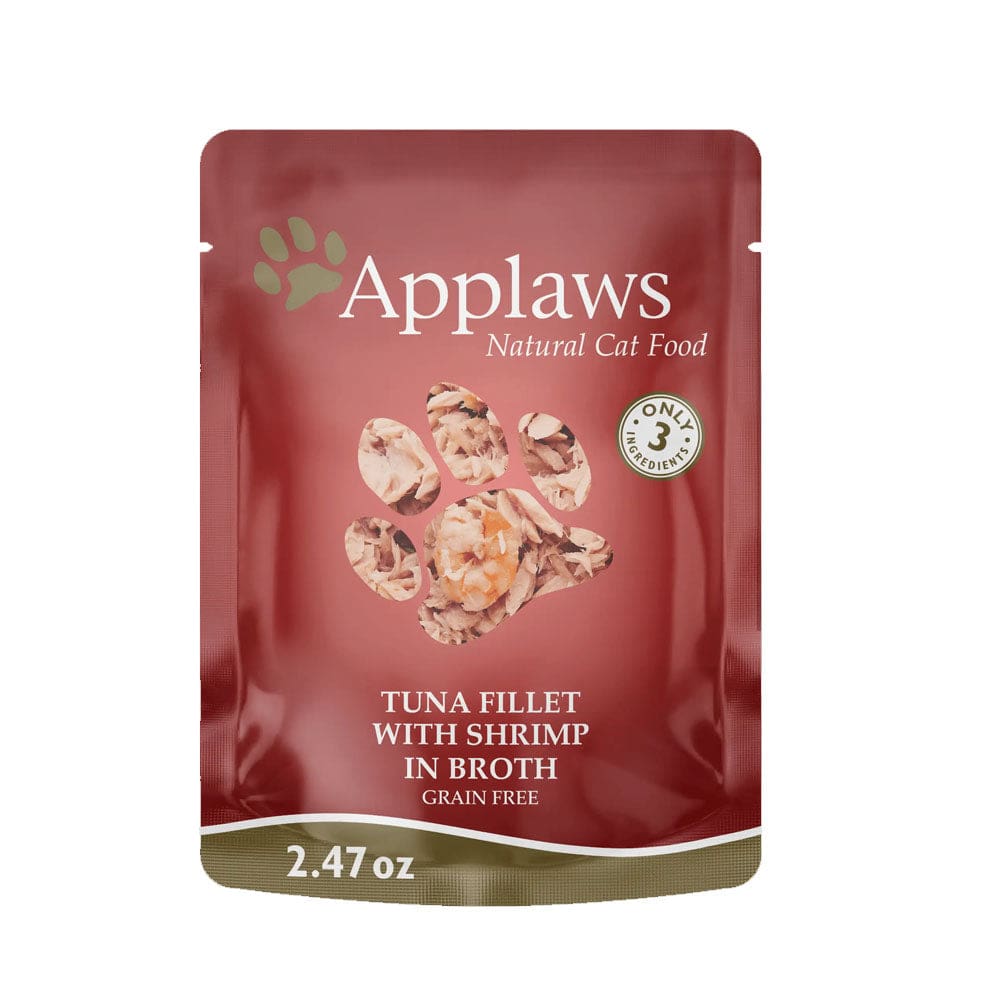 APPLAWS: Cat Food Pouch Tuna Fillet Shrimp 2.47 oz - Pet > Cat > Cat Food - APPLAWS