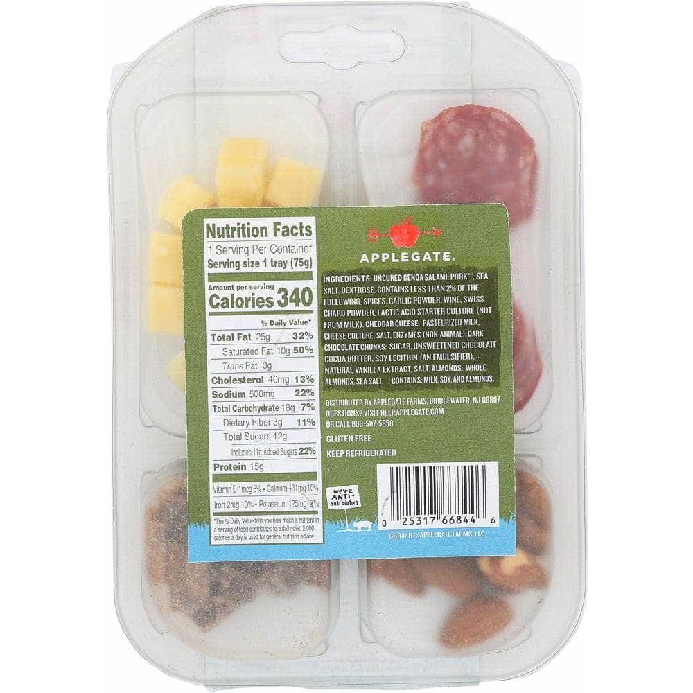 Applegate Applegate Naturals Charcuterie Plate Genoa Salami and Cheddar, 2.65 oz