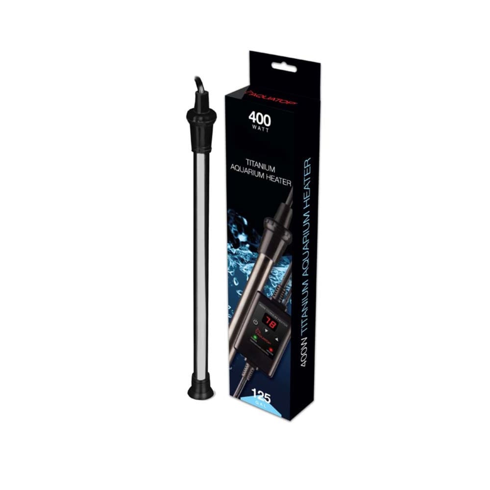 Aquatop Submersible Titanium Aquarium Heater and External Thermostat 400 Watt - Pet Supplies - Aquatop