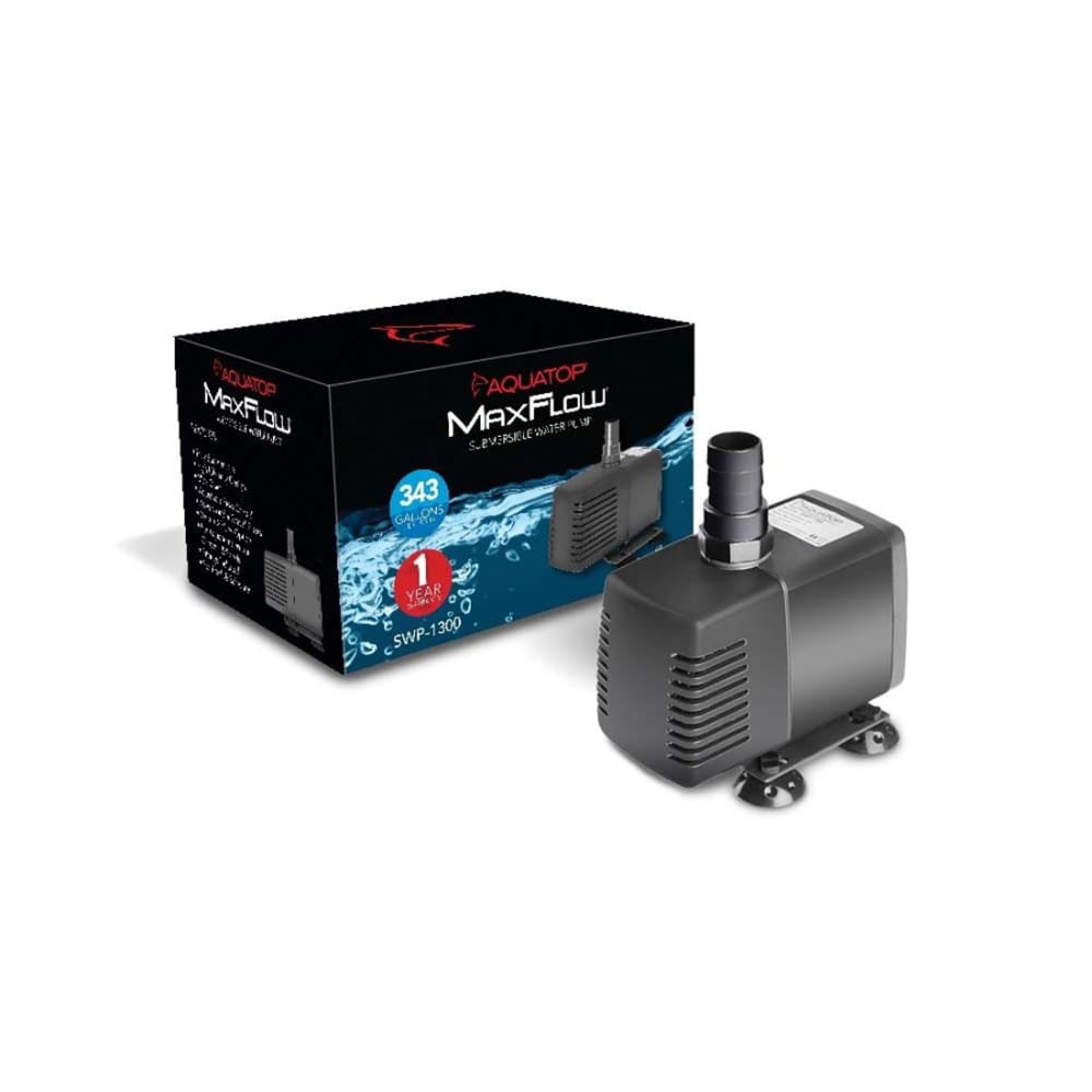 Aquatop SWP-1300 MaxFlow Submersible Water Pump Black - Pet Supplies - Aquatop