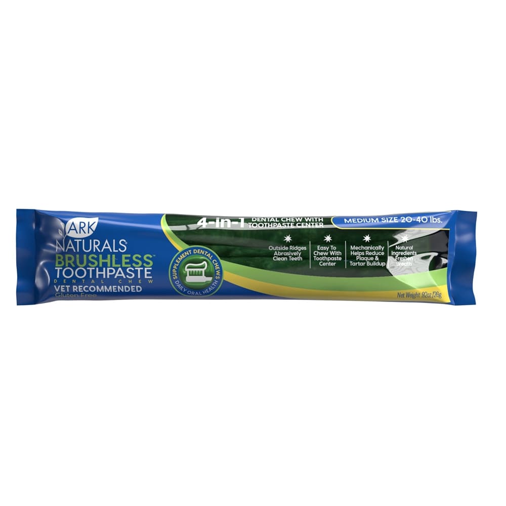 Ark Naturals Breath-Less Brushless Toothpaste Small To Medium Dog Chews; Small Display 60ct - Pet Supplies - Ark Naturals