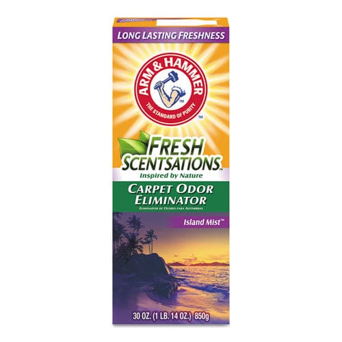 Arm & Hammer Fresh Scentsations Carpet Odor Eliminator Island Mist 30 Oz Box 6/carton - Janitorial & Sanitation - Arm & Hammer™