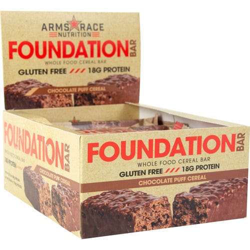 Arms Race Foundation Bar Chocolate Puff Cereal 12 ea - Arms Race