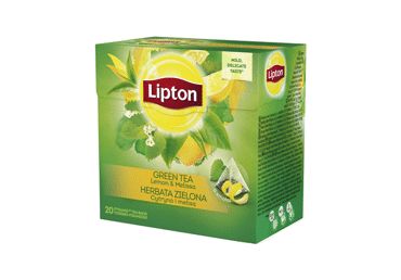 Lipton Green Tea with Lemon and Melissa Tea Bags 20 pcs. - Lipton