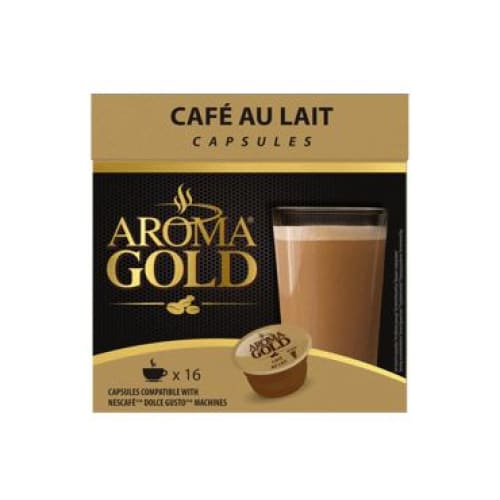 Aroma Gold Cafe Au Lait Dolce Gusto Capsules 16 pcs. - Aroma