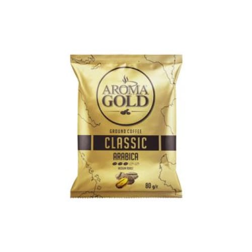 Aroma Gold Classic Arabica Ground Coffee 2.82 oz. (80 g.) - Aroma