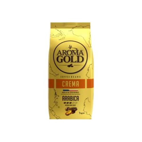 Aroma Gold Crema Arabica Coffee Beans 35.27 oz. (1000 g.) - Aroma