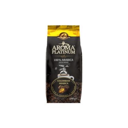 Aroma Platinum Colombian 100% Arabica Coffee Beans 35.27 oz. (1000 g.) - AROMA GOLD