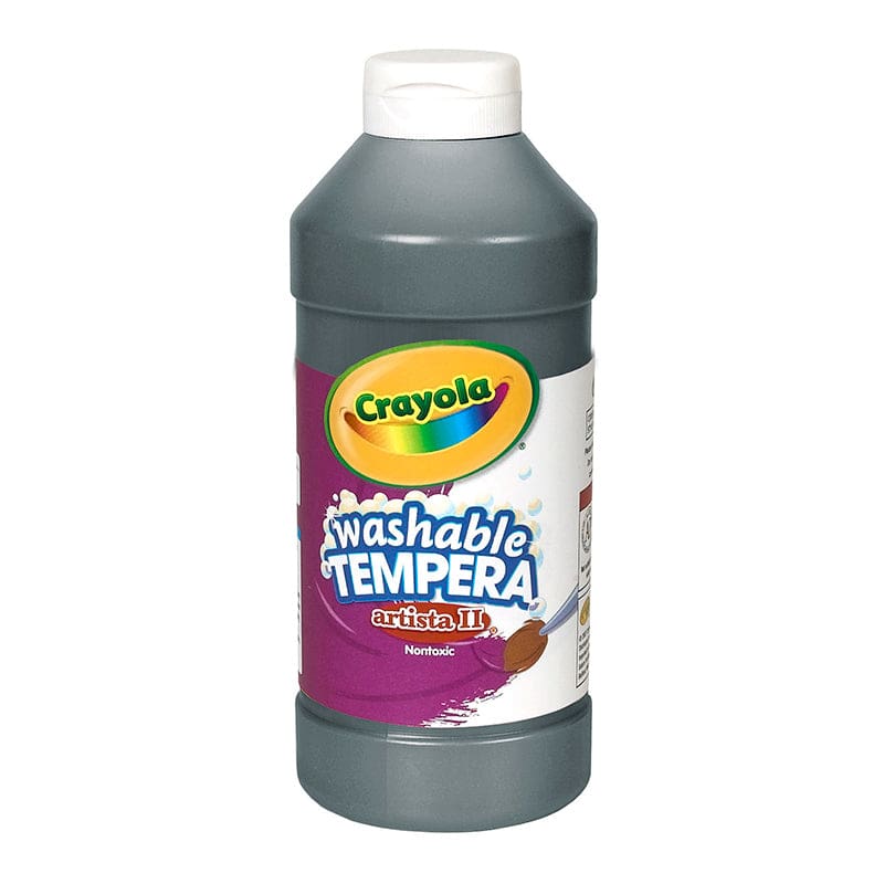 Artista Ii Tempera 16 Oz Black Washable Paint (Pack of 10) - Paint - Crayola LLC