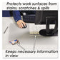 Artistic Krystalview Desk Pad With Antimicrobial Protection Glossy Finish 38 X 24 Clear - Office - Artistic®