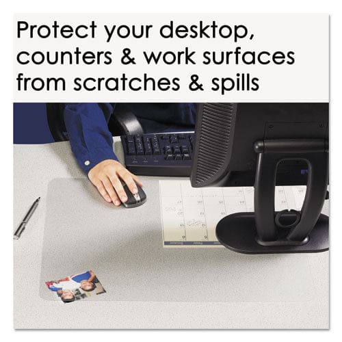 Artistic Krystalview Desk Pad With Antimicrobial Protection Matte Finish 36 X 20 Clear - Office - Artistic®