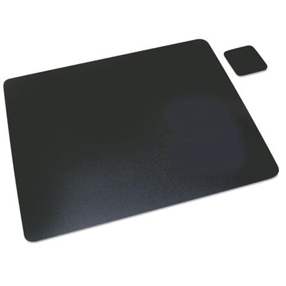 Artistic Leather Desk Pad With Coaster 19 X 24 Black - School Supplies - Artistic®