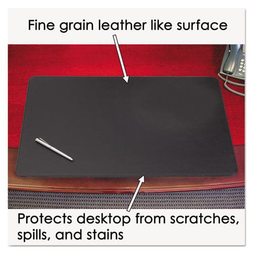 Artistic Sagamore Desk Pad With Decorative Stitching 38 X 24 Black - School Supplies - Artistic®