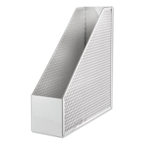 Artistic Urban Collection Punched Metal Magazine File 3.5 X 10 X 11.5 White - School Supplies - Artistic®