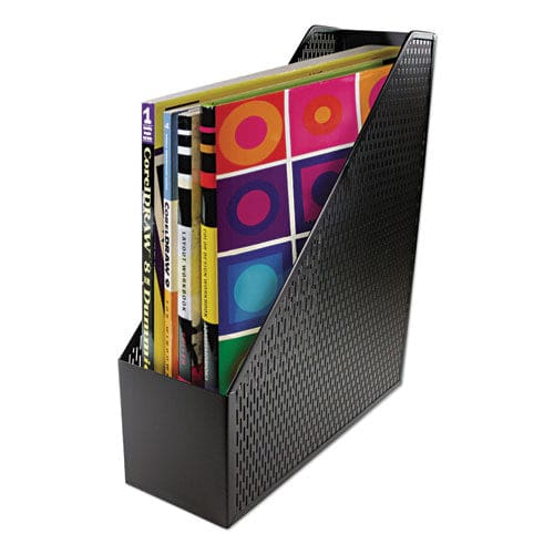 Artistic Urban Collection Punched Metal Magazine File 3.5 X 10 X 11.5 White - School Supplies - Artistic®