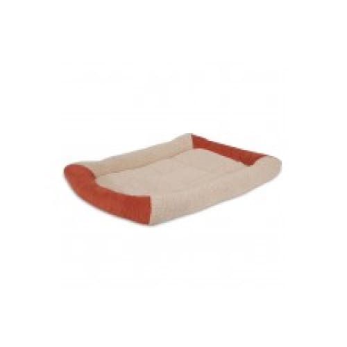 Aspen Self Warming Bolster Dog Mat Barn Red Cream 20.5 Inches X 14 Inches - Pet Supplies - Aspen