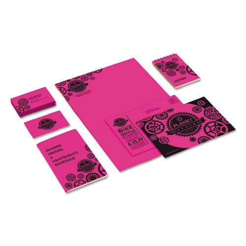 Astrobrights Color Cardstock 65 Lb Cover Weight 8.5 X 11 Fireball Fuchsia 250/pack - School Supplies - Astrobrights®