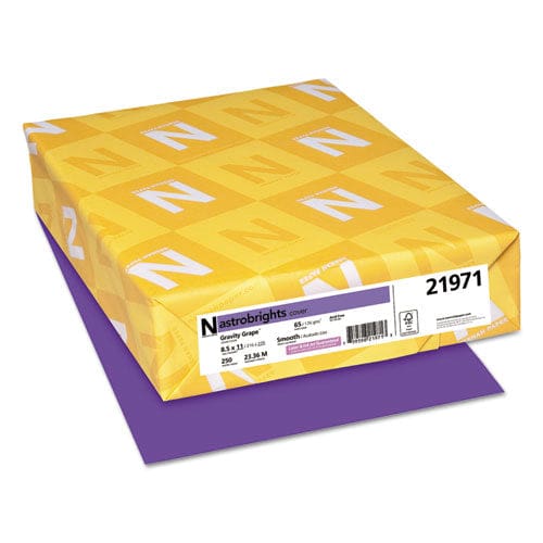 Astrobrights Color Cardstock 65 Lb Cover Weight 8.5 X 11 Gravity Grape 250/pack - School Supplies - Astrobrights®