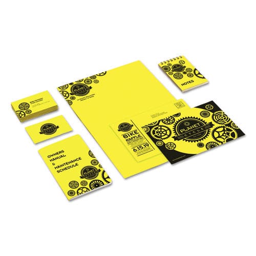 Astrobrights Color Cardstock 65 Lb Cover Weight 8.5 X 11 Lift-off Lemon 250/pack - School Supplies - Astrobrights®