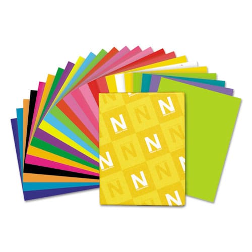 Astrobrights Color Cardstock 65 Lb Cover Weight 8.5 X 11 Stardust Flecked White 250/pack - School Supplies - Astrobrights®