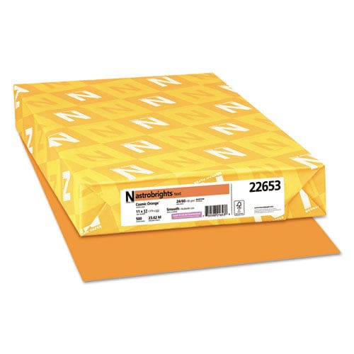 Astrobrights Color Paper 24 Lb Bond Weight 11 X 17 Cosmic Orange 500/ream - School Supplies - Astrobrights®