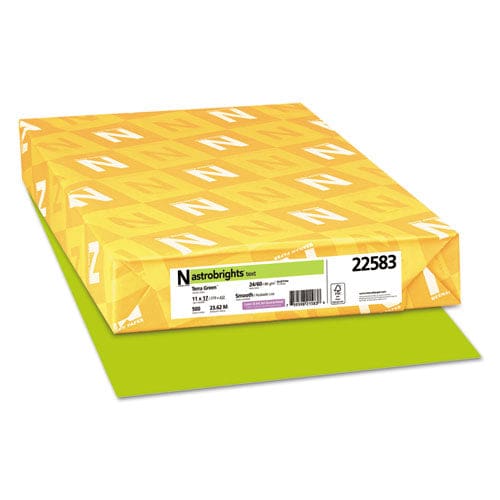 Astrobrights Color Paper 24 Lb Bond Weight 11 X 17 Terra Green 500/ream - School Supplies - Astrobrights®