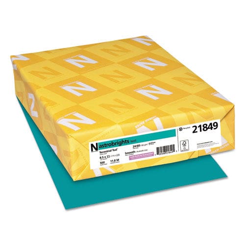 Astrobrights Color Paper 24 Lb Bond Weight 8.5 X 11 Terrestrial Teal 500 Sheets/ream - School Supplies - Astrobrights®