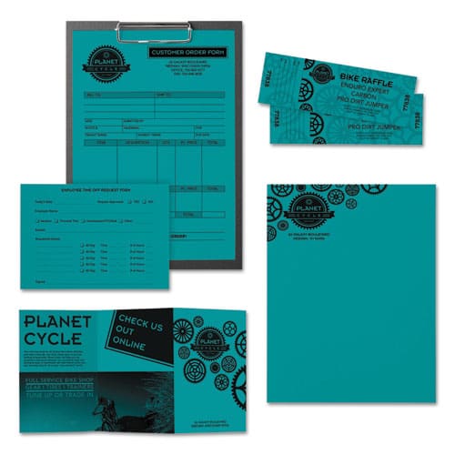 Astrobrights Color Paper 24 Lb Bond Weight 8.5 X 11 Terrestrial Teal 500 Sheets/ream - School Supplies - Astrobrights®