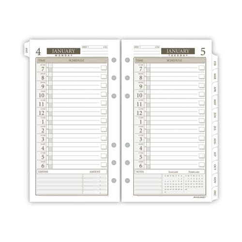 AT-A-GLANCE 1-page-per-day Planner Refills 6.75 X 3.75 White Sheets 12-month (jan To Dec): 2023 - School Supplies - AT-A-GLANCE®