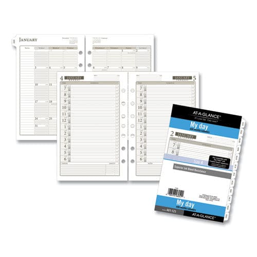 AT-A-GLANCE 1-page-per-day Planner Refills 6.75 X 3.75 White Sheets 12-month (jan To Dec): 2023 - School Supplies - AT-A-GLANCE®