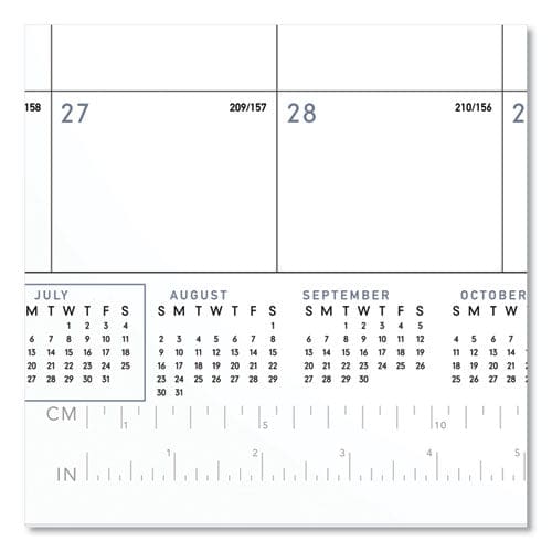 AT-A-GLANCE Academic Monthly Desk Pad 21.75 X 17 White/black Sheets Black Binding/corners 12-month (july To June): 2022 To 2023 - School