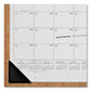 AT-A-GLANCE Academic Monthly Desk Pad 21.75 X 17 White/black Sheets Black Binding/corners 12-month (july To June): 2022 To 2023 - School