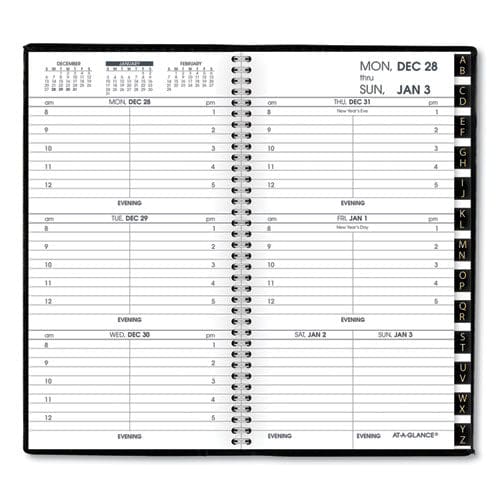 AT-A-GLANCE Compact Weekly Appointment Book 6.25 X 3.25 Black Cover 12-month (jan To Dec): 2023 - School Supplies - AT-A-GLANCE®