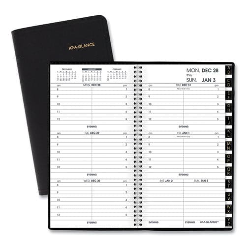 AT-A-GLANCE Compact Weekly Appointment Book 6.25 X 3.25 Black Cover 12-month (jan To Dec): 2023 - School Supplies - AT-A-GLANCE®