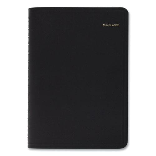 AT-A-GLANCE Daily Appointment Book With 30-minute Appointments 8 X 5 Black Cover 12-month (jan To Dec): 2023 - School Supplies -