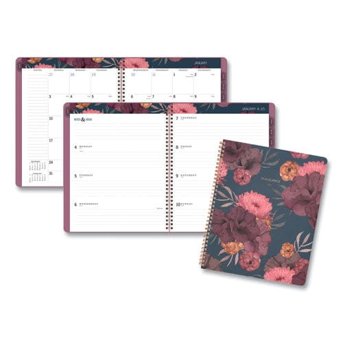 AT-A-GLANCE Dark Romance Weekly/monthly Planner Dark Romance Floral Artwork 11 X 8.5 Multicolor Cover 13-month (jan-jan): 2023-2024 - School