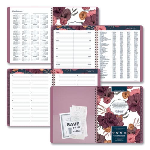 AT-A-GLANCE Dark Romance Weekly/monthly Planner Dark Romance Floral Artwork 11 X 8.5 Multicolor Cover 13-month (jan-jan): 2023-2024 - School