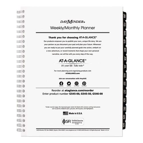 AT-A-GLANCE Dayminder Executive Weekly/monthly Refill 8.75 X 7 White Sheets 12-month (jan To Dec): 2023 - School Supplies - AT-A-GLANCE®