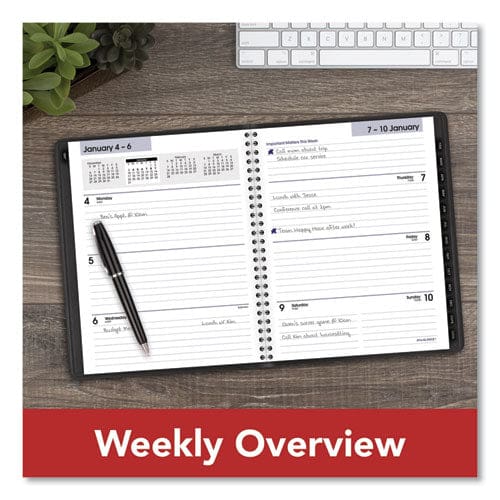 AT-A-GLANCE Dayminder Executive Weekly/monthly Refillable Planner 8.75 X 7 Black Cover 12-month (jan To Dec): 2023 - School Supplies -