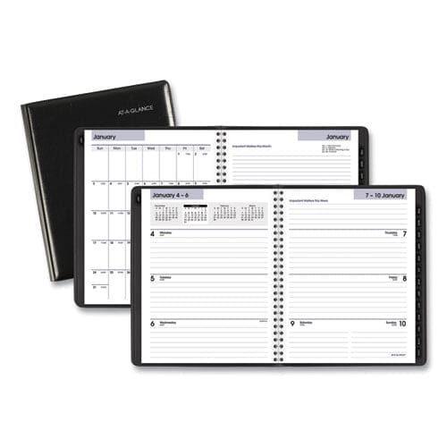 AT-A-GLANCE Dayminder Executive Weekly/monthly Refillable Planner 8.75 X 7 Black Cover 12-month (jan To Dec): 2023 - School Supplies -