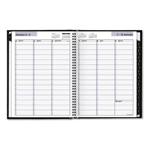 AT-A-GLANCE Dayminder Hardcover Weekly Vertical-column Format Appointment Book 11 X 8 Black Cover 12-month (jan To Dec): 2023 - School