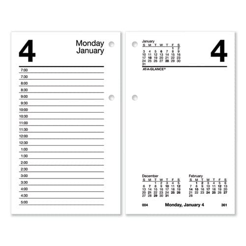 AT-A-GLANCE Desk Calendar Refill 3.5 X 6 White Sheets 2023 - Office - AT-A-GLANCE®