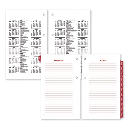 AT-A-GLANCE Desk Calendar Refill With Tabs 3.5 X 6 White Sheets 2023 - Office - AT-A-GLANCE®