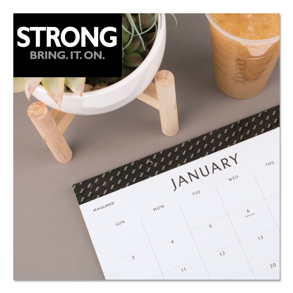 At-A-Glance Elevation Desk Pad Calendars 21.75 X 17 White Sheets Black Binding Clear Corners 12-month (jan To Dec): 2023 - School Supplies -